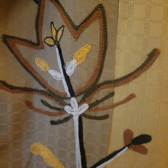 Woman's Embroidered Indigo Moon Boho Chic Jacket Size Medium - Picture 3 of 11